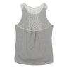 Fashion Lace Back Striped Vest Casual