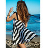 Black & White Stripe Sexy Sling Beach Sundress
