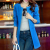 Single Breasted Long Slim Casual Jacket