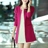 Single Breasted Long Slim Casual Jacket