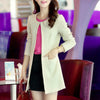 Single Breasted Long Slim Casual Jacket