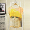 Sea Wind Scenery Print Tops Tee Shirts