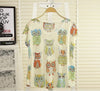 Sea Wind Scenery Print Tops Tee Shirts