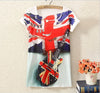 Sea Wind Scenery Print Tops Tee Shirts