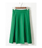 Pleated Midi Skirt High Waist