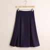 Pleated Midi Skirt High Waist