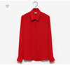 Casual Tops Long Sleeve Chiffon Shirt