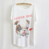 Thin Plus Loose Size Batwing Sleeve T-shirt