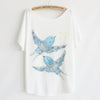 Thin Plus Loose Size Batwing Sleeve T-shirt