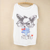 Thin Plus Loose Size Batwing Sleeve T-shirt