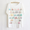 Thin Plus Loose Size Batwing Sleeve T-shirt