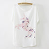 Thin Plus Loose Size Batwing Sleeve T-shirt