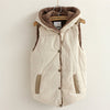 Waistcoats Length Jacket Hooded Thick