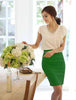 Candy Color Slim Hips Pencil Skirt