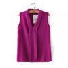 V Neck Chiffon Blouses Office Wear Tops