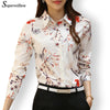 Printed Shirts Blouse Long Sleeve Casual