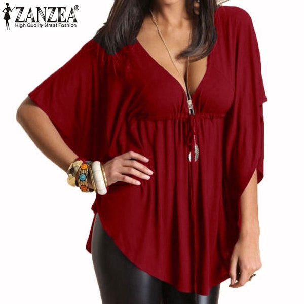 Sexy Casual Loose V Neck