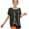 O-neck Letter Printed Korean Style T-shirts