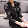 Tribal Chiffon Shirts Long Sleeve