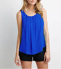 Sexy Cross Back Chiffon Crop Tank Tops