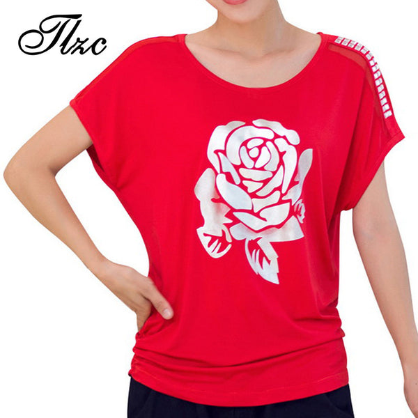 Floral Pattern Woman Fashion O-neck T-shirts