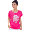 Floral Pattern Woman Fashion O-neck T-shirts