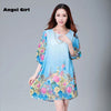 Sleeve Loose Leopard Print Chiffon Dresses