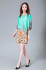 Sleeve Loose Leopard Print Chiffon Dresses