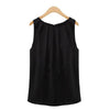 Tropical Sexy Sleeveless Women Chiffon Blouses