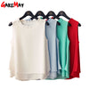 Loose Ruffle White Shirt Fashion Chiffon Blouse
