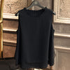 Loose Ruffle White Shirt Fashion Chiffon Blouse