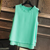 Loose Ruffle White Shirt Fashion Chiffon Blouse