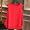 Loose Ruffle White Shirt Fashion Chiffon Blouse