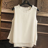 Loose Ruffle White Shirt Fashion Chiffon Blouse